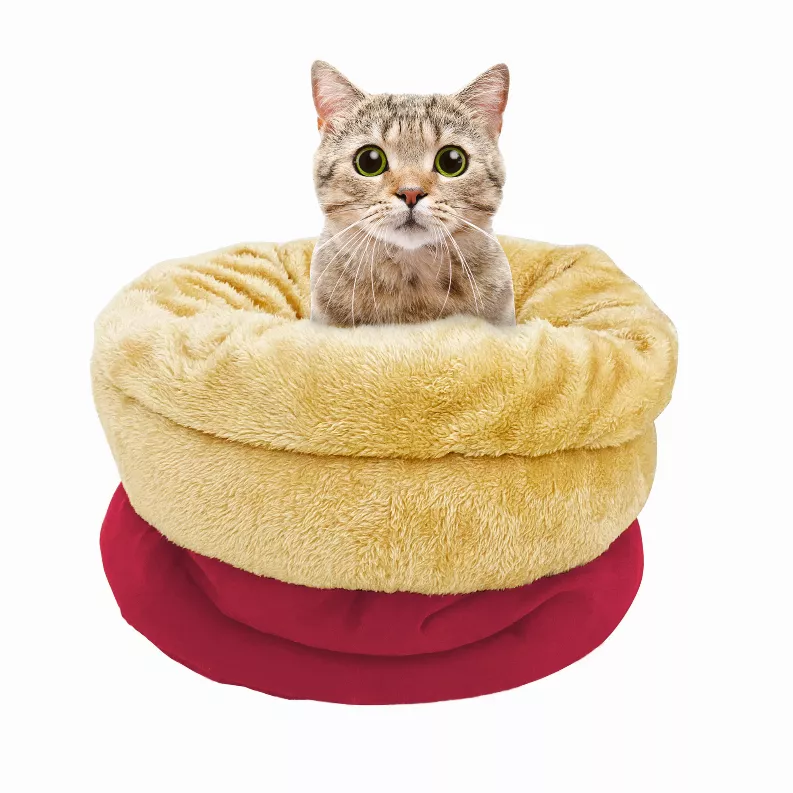 4 in 1 Self Warming Burrow Cat Bed