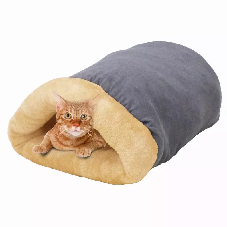 4 in 1 Self Warming Burrow Cat Bed