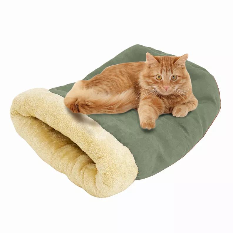 4 in 1 Self Warming Burrow Cat Bed