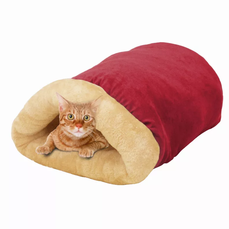 4 in 1 Self Warming Burrow Cat Bed